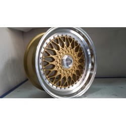 BSX silver taladrada 15"16"17"