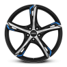 Kit 4 Ronal R62 black/polish 17"18"19"20"