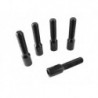 Kit tornillos largos tubulares conicos negro
