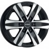 Kit 4  llantas Mak Stone 6 17" negro pulido